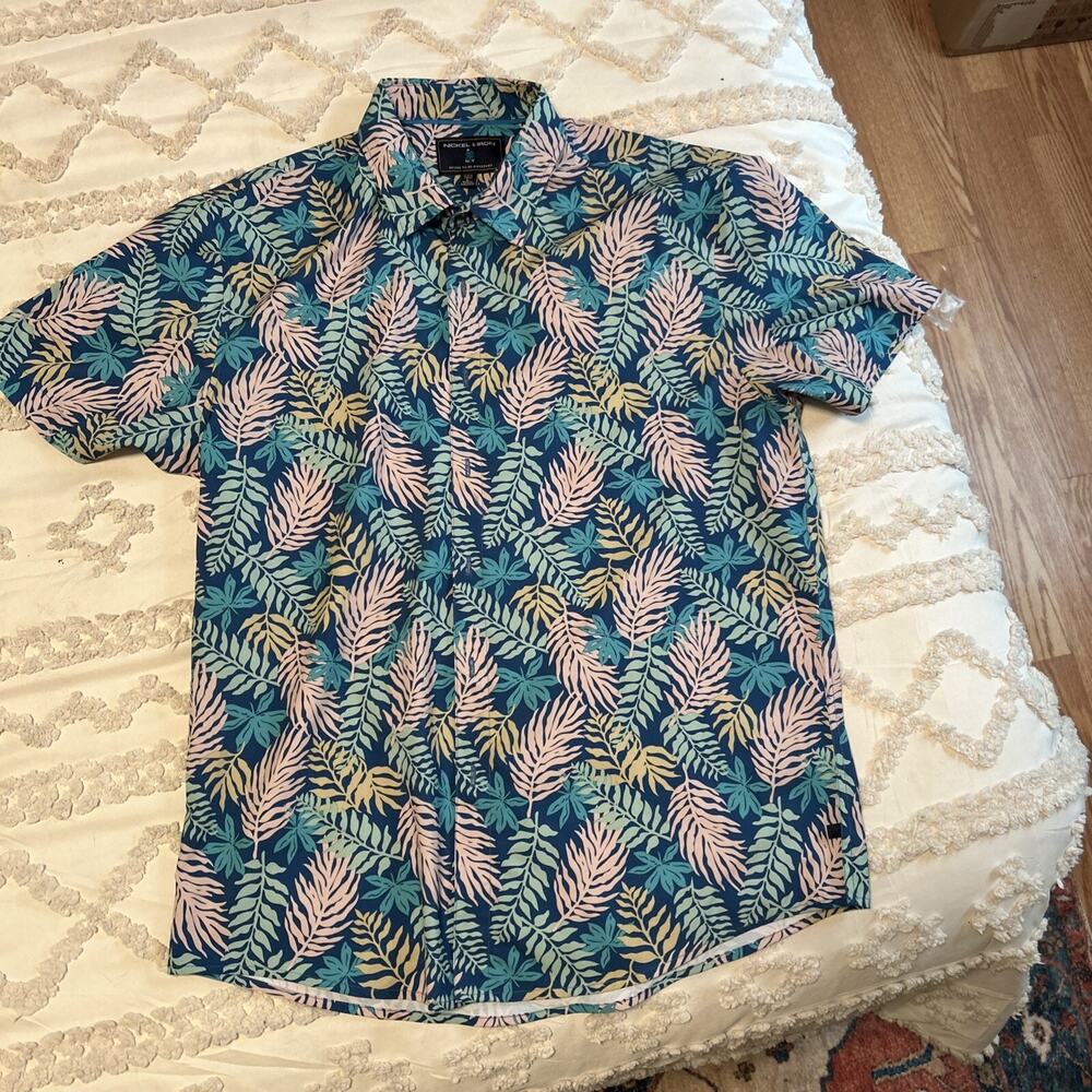 Nickel & Iron Men’s Button Up Large Stretch shirt